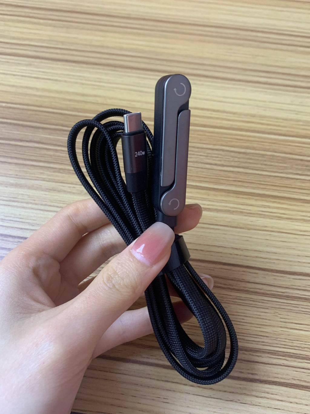 240W Love Crazy Phone TYPE-C Charging Cable with Bracket